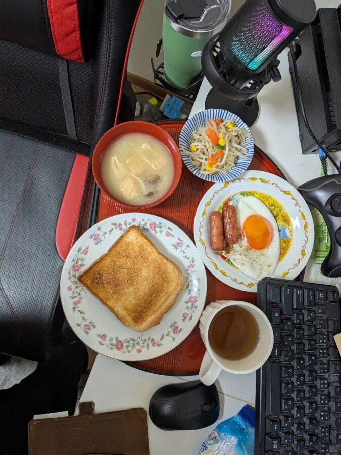 本日の朝飯