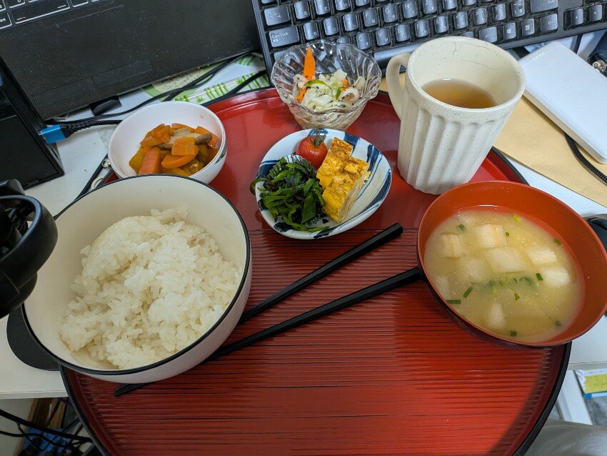 本人の朝飯