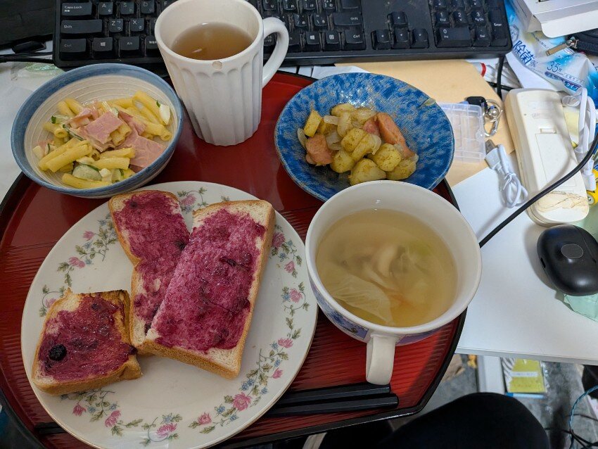 本日の朝飯
