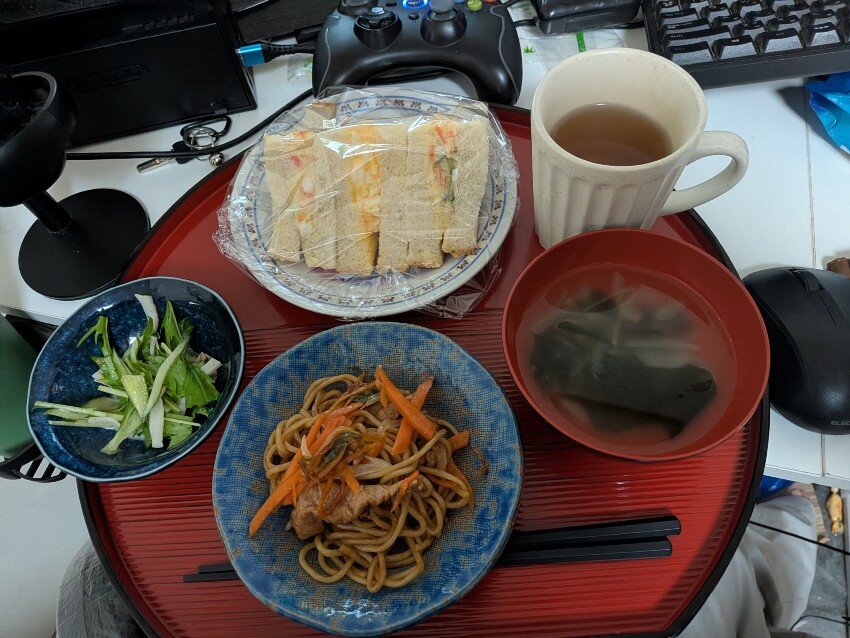 本日の朝飯