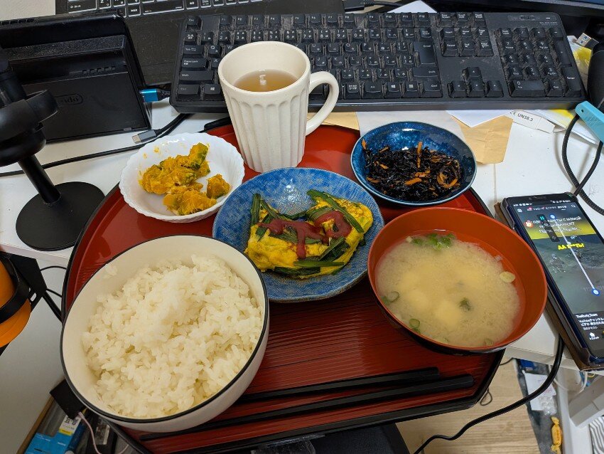 本日の朝飯
