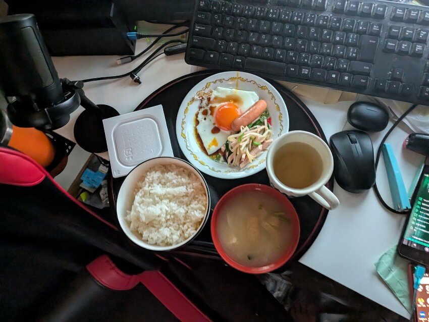 本日の朝飯