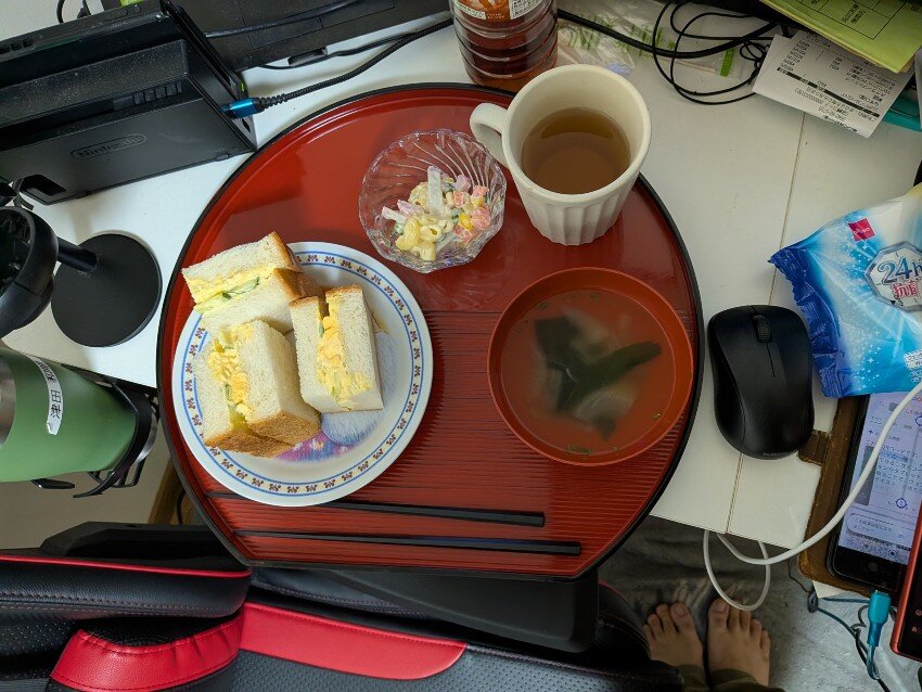 本日の朝飯