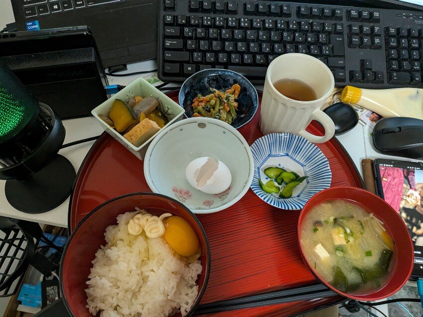 本日の朝飯