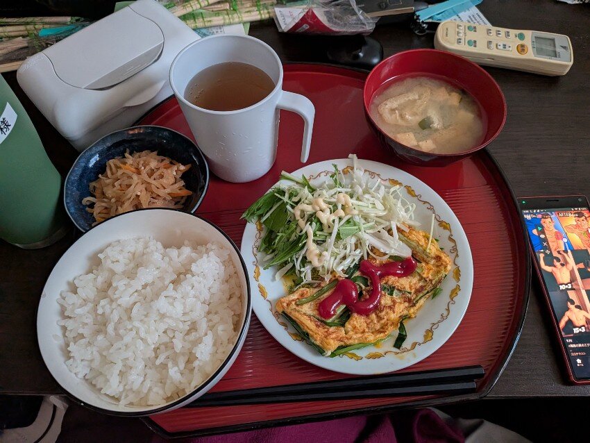 本日の朝飯