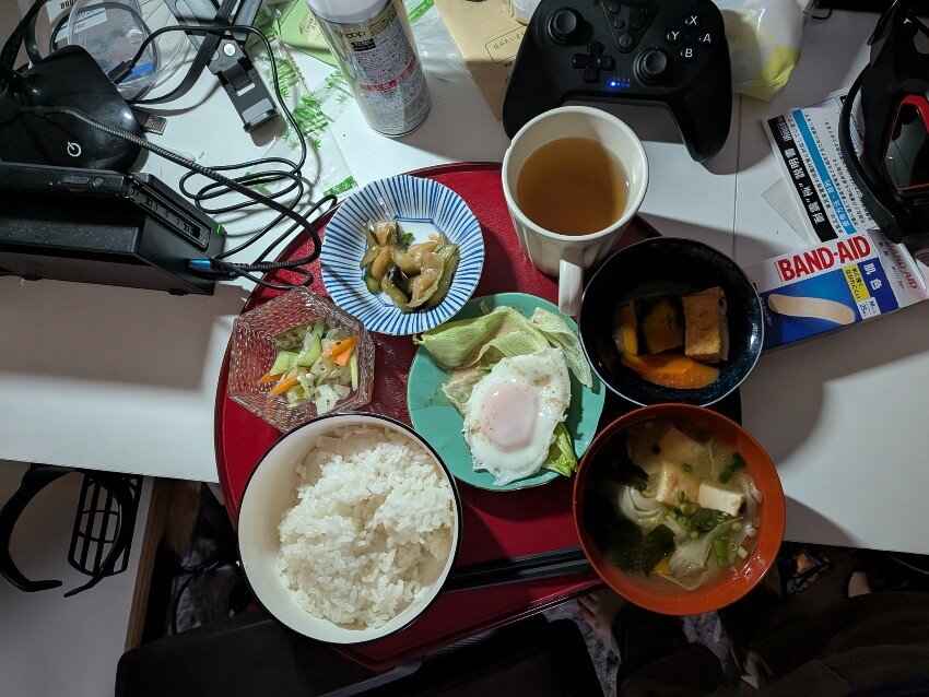 本日の朝飯