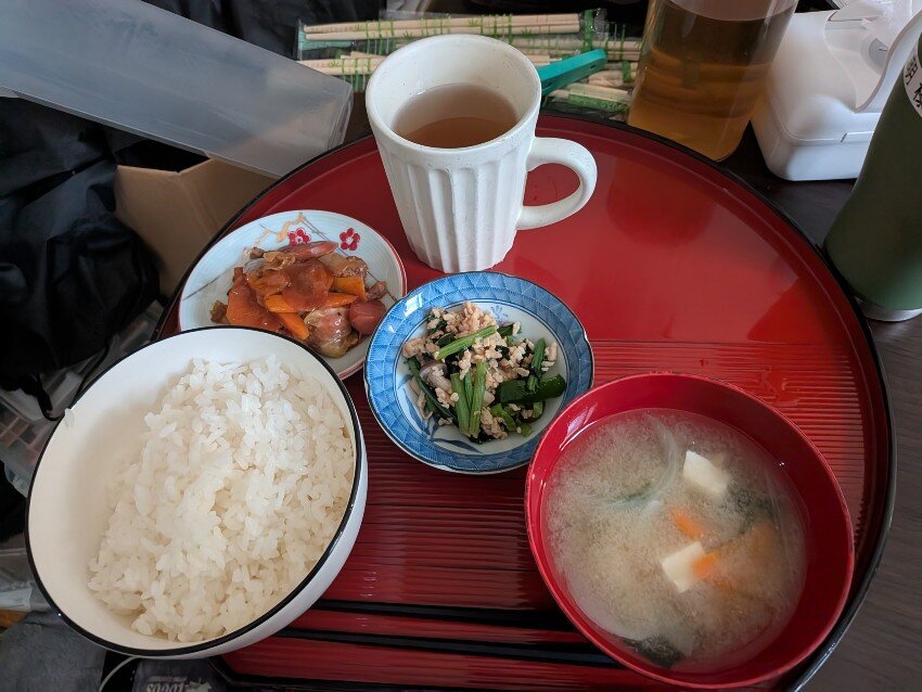 本日の朝飯