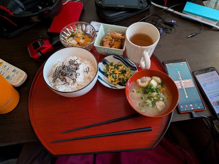 本日の朝飯