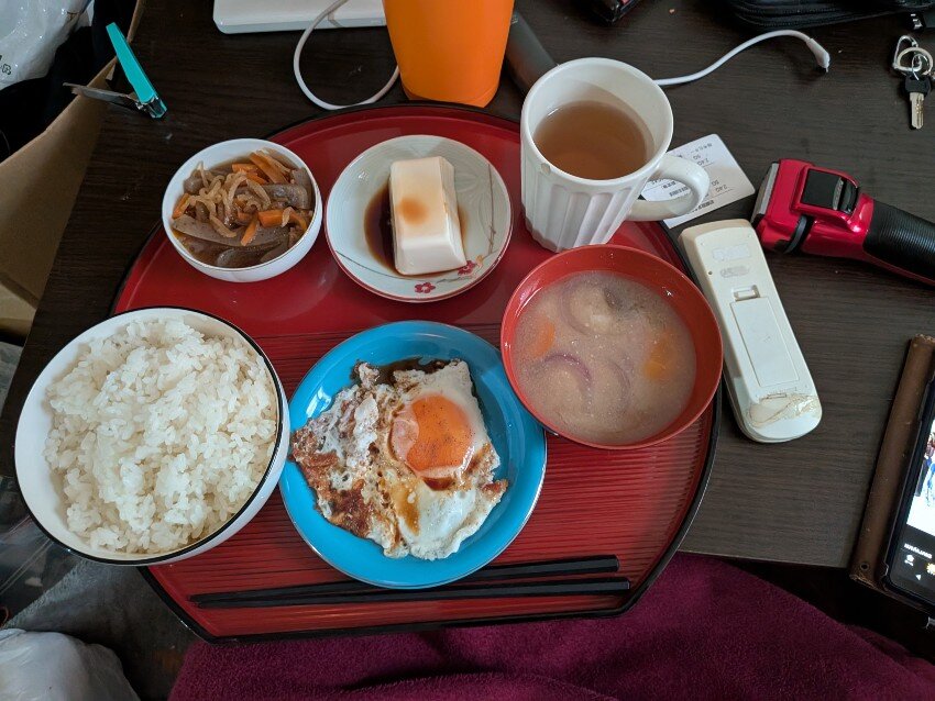 本日の朝飯
