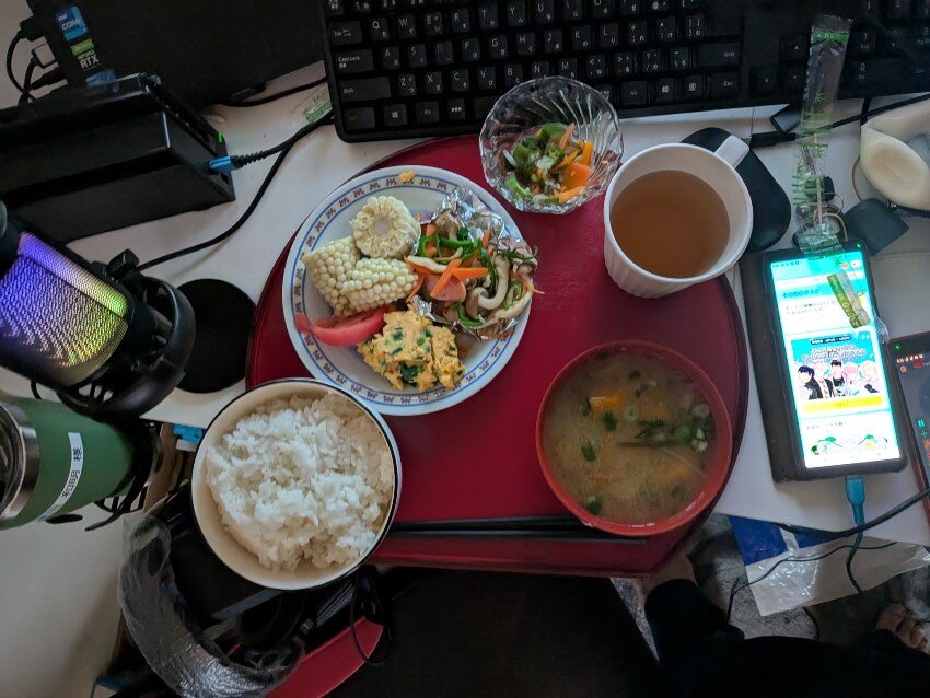 本日の朝飯