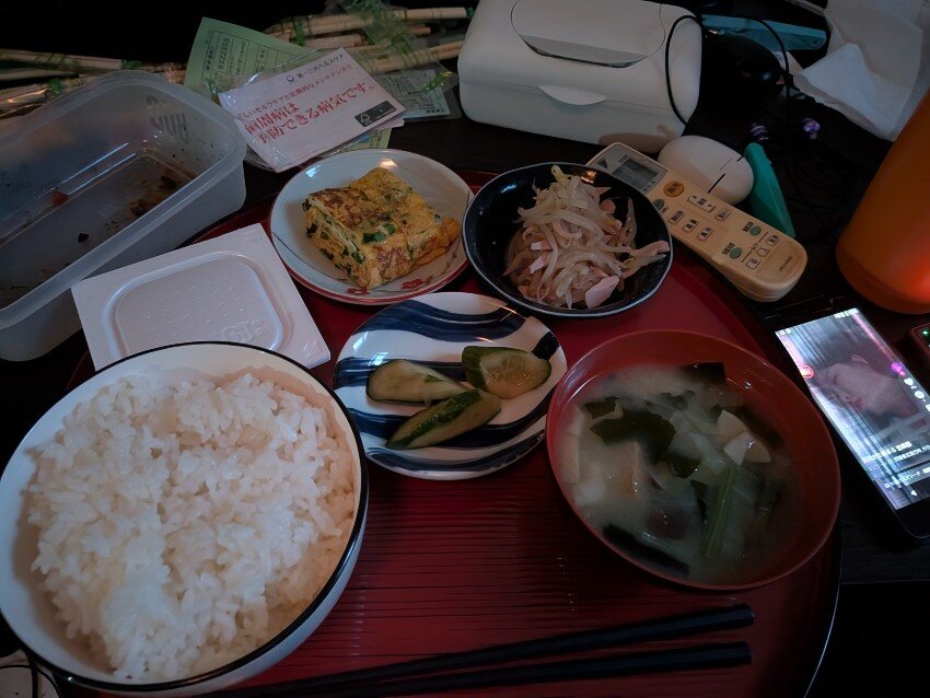 本日の朝飯