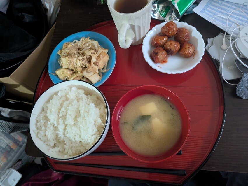 本日の朝飯